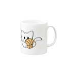 グリヴェール森の雑貨のねこ【白】 Mug :right side of the handle