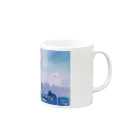 まにのの「今夜は大雪です」 Mug :right side of the handle