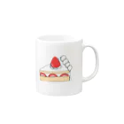 あすかふぇしょっぷのas-cafetime -ショートケーキ- Mug :right side of the handle