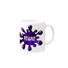 PIT-A-PATのPIT-A-PAT PURPLE Mug :right side of the handle