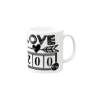 enako.のLOVE200% Mug :right side of the handle