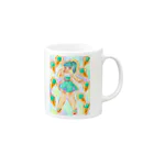 EDGEのスズリのチョコミント　女の子 Mug :right side of the handle