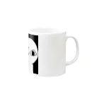 むっぴ堂のじーっと見つめる Mug :right side of the handle