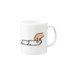 ちむのポーカーグッズのAポケじゃないよ4ポケだよ Mug :right side of the handle