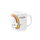 かえるの遊び場のmochamocha Mug :right side of the handle