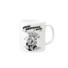 nidan-illustrationの"WHITE MUSTACHE CLUB"(タイトルなし)) Mug :right side of the handle