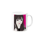 natsuの食いしん坊な女の子 Mug :right side of the handle