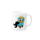 まるともいのくつろぎタイムを邪魔するねこ Mug :right side of the handle