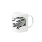 cats&reptiles cafe Odd eyeの墨ンナモニターグッズ。 Mug :right side of the handle