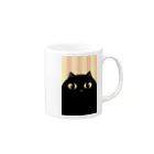 SHOP ベアたんのくろねこさん Mug :right side of the handle