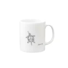 inoimoriのイシガメ　ベイビィ Mug :right side of the handle