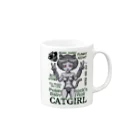 MusicJunkyのCATGIRL Mug :right side of the handle