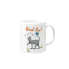 ペットショップボーイズのネコちゃん(グレー) Mug :right side of the handle