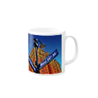 GALLERY misutawoのニューヨーク34thストリート Mug :right side of the handle