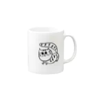 ねこのワカメちゃんの麦わら猫のわかめ Mug :right side of the handle