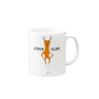 NIKORASU GOのユーモアメッセージデザイン「自信過剰」 Mug :right side of the handle