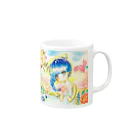 miho★art shopのthank you World！ Mug :right side of the handle