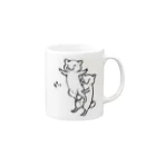 真希ナルセ（マキナル）の組体操（柴犬） Mug :right side of the handle