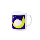 にゃはは♪屋の宇宙うさぎ１ Mug :right side of the handle