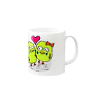 howaboutigoのほふインコたち Mug :right side of the handle