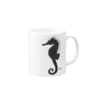 Country revolutionariesのSeahorse（ タツノオトシゴ ） Mug :right side of the handle