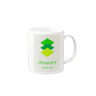 panyのパニーTシャツ　抹茶 Mug :right side of the handle