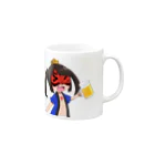 てんぐちんの酒クズ妖怪てんぐちん Mug :right side of the handle