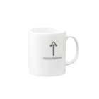 キャッのハンサム Mug :right side of the handle