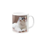 mya -ねこのひと。-のまったりみーちゃん02 Mug :right side of the handle