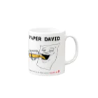 rakugayaのPAPER DAVID Drinking Mug :right side of the handle