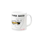 rakugayaのPAPER DAVID Drinking マグカップの取っ手の右面