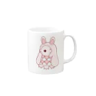 かわいいもののおみせ　いそぎんちゃくのうさ耳アマビエ Mug :right side of the handle