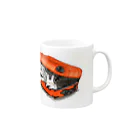 どせいのわっかの濃縮還元100％オレンジジュース色 Mug :right side of the handle