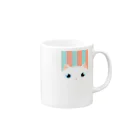 SHOP ベアたんのしろねこさん Mug :right side of the handle