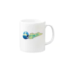 toriyamaのハワイサーフィン Mug :right side of the handle