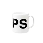 TOKYO LOGOSHOP 東京ロゴショップのPEEPS-ピープス- Mug :right side of the handle