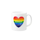 BORDER CAFEのBORDER Heart シリーズ Mug :right side of the handle