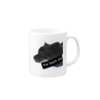 SASARiNS のThe black dog Mug :right side of the handle