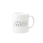 oroninetのぴえんなうさぎ！吹き出し Mug :right side of the handle