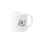 平和主義カラスのKRSパーカー Mug :right side of the handle