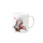 モカデミア公式Shopのリリー眠り Mug :right side of the handle