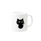 キチガイマリオネットのくろにゃんこシリーズ Mug :right side of the handle