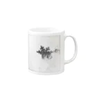 白豚の雪の結晶のマグカップ Mug :right side of the handle