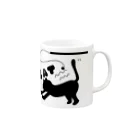 それいゆの黒の世界（猫じゃらし） Mug :right side of the handle