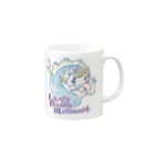 kef IllustrationsのCHUBBY MERMAID Mug :right side of the handle