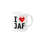 rakugayaのI LOVE JAF Mug :right side of the handle