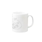 しろくまのゆるダイナソー Mug :right side of the handle