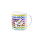 ねこてんの深夜テンションペンギン Mug :right side of the handle