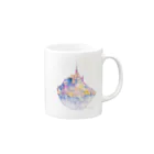 羊のモンサンミッシェル Mug :right side of the handle