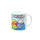 ラーチュウのかっこいんこマン３Z Mug :right side of the handle